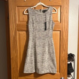 NWT Tahari Sleeveless Tweed Fit-and-Flare Dress - Size 2
